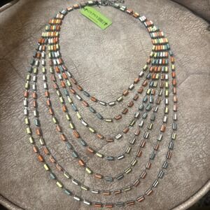 NWT Gypsy Soule Layered Bead Necklace Western Boho Cowgirl Statement